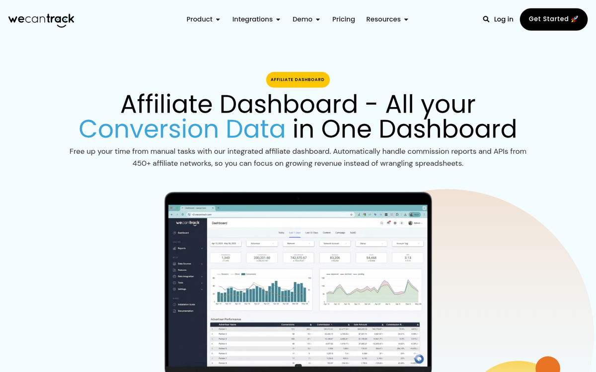 Cloaked affiliate link displayed in browser