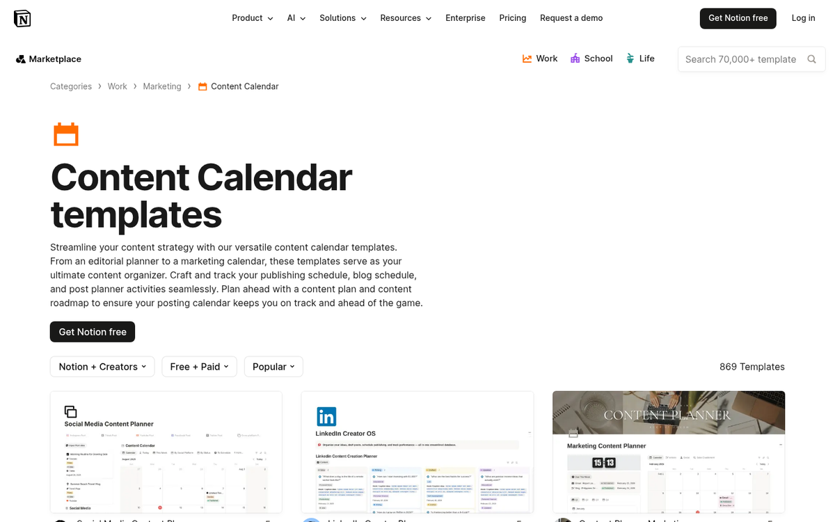 Calendar showing regular content publishing schedule