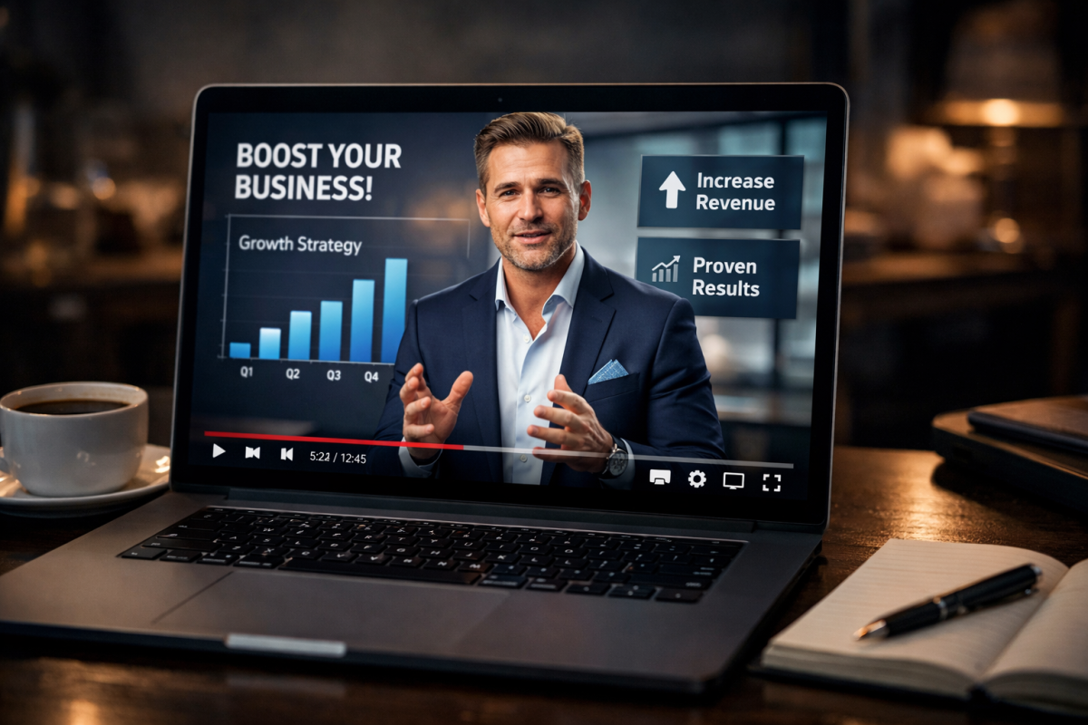 Video sales letter flow diagram illustration