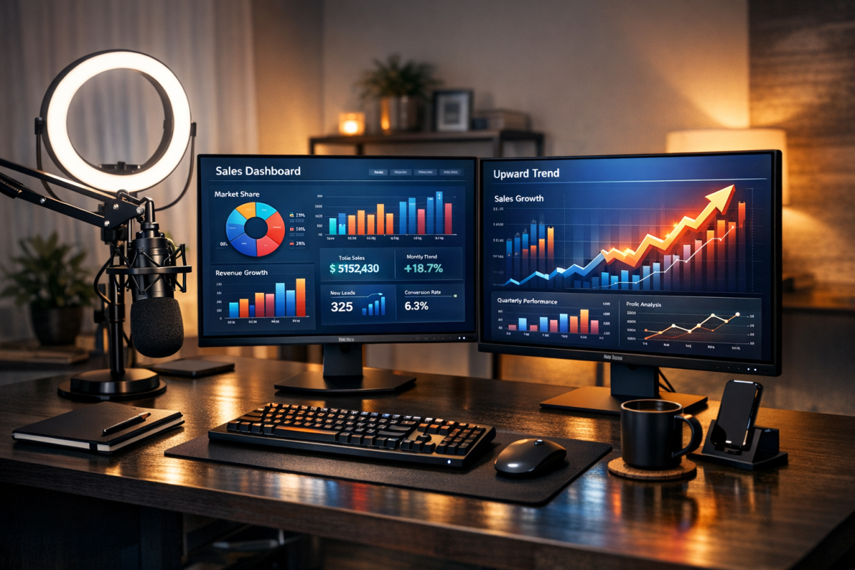 Person earning money through video sales letter