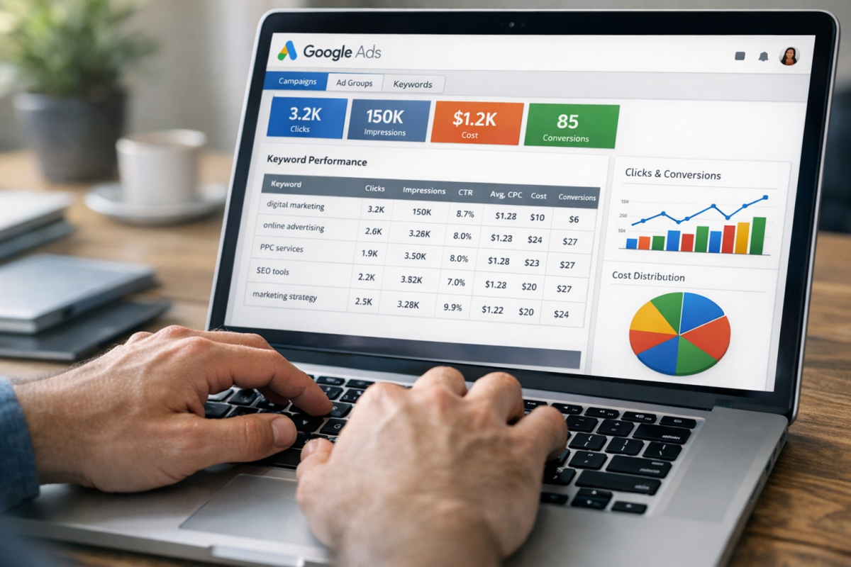 AdWords Quality Score reporting dashboard metrics