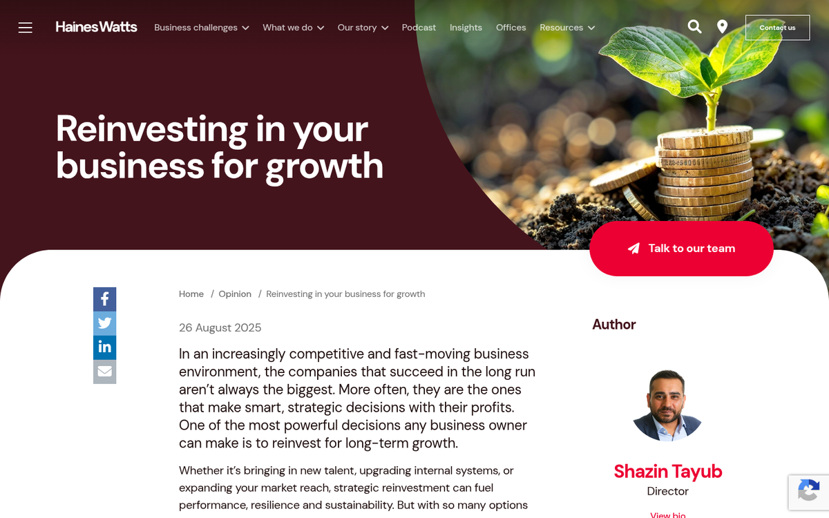 Reinvesting profits into digital marketing campaigns