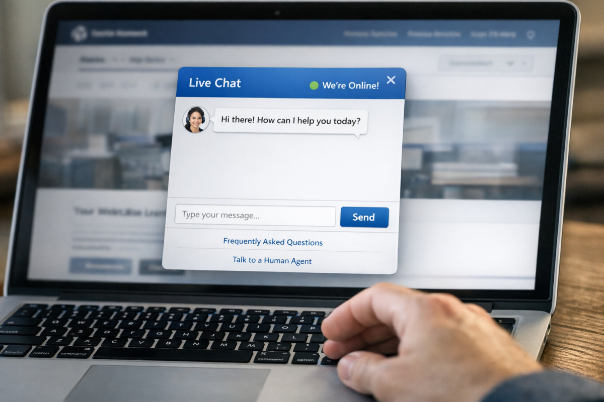 Website analytics dashboard showing engagement metrics
