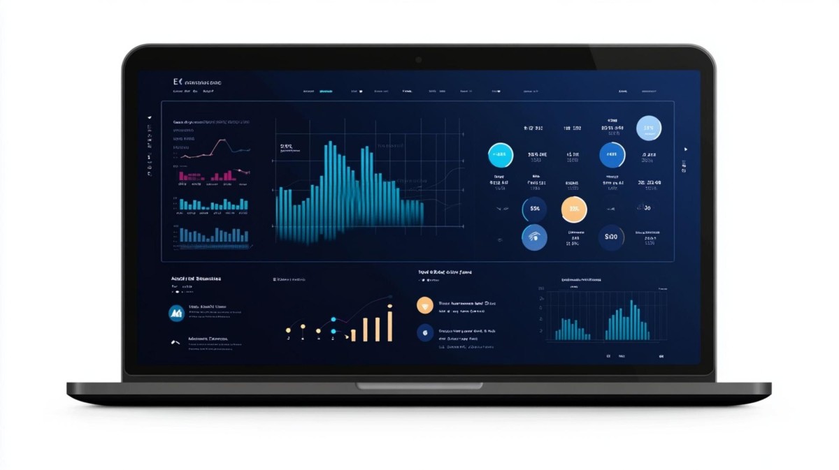 Person analyzing live website traffic data