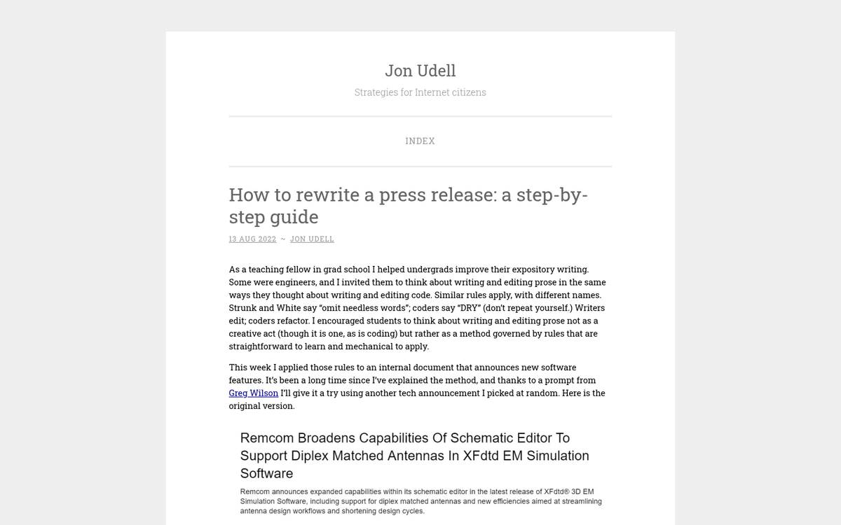 Person editing a document on screen