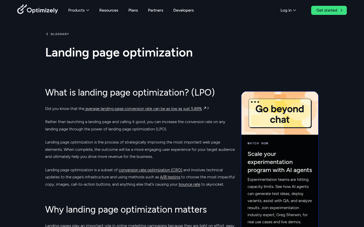 Website conversion rate optimization dashboard screenshot