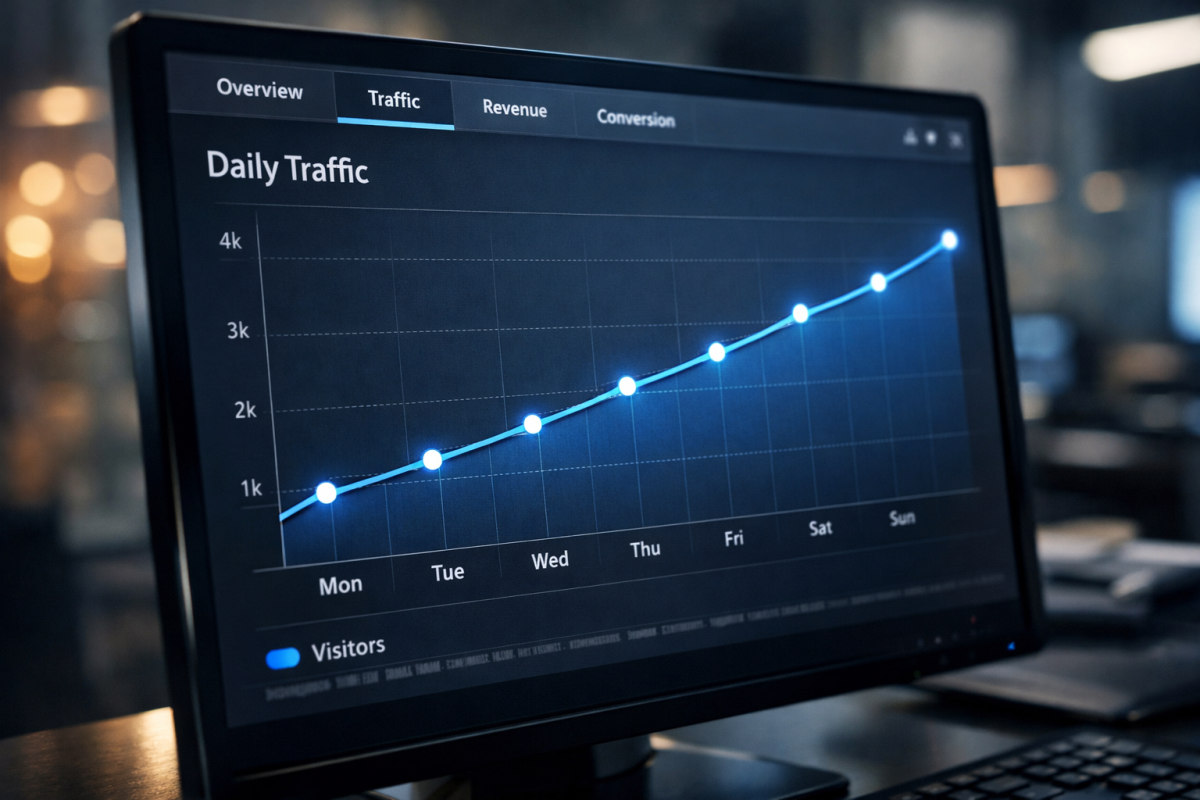 Daily traffic volume control settings interface