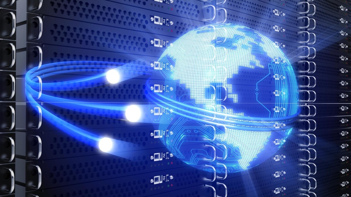 Server network nodes connected globally