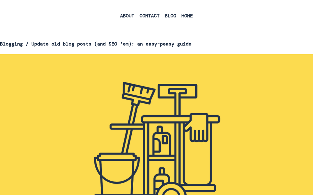 Blog post being updated and republished online