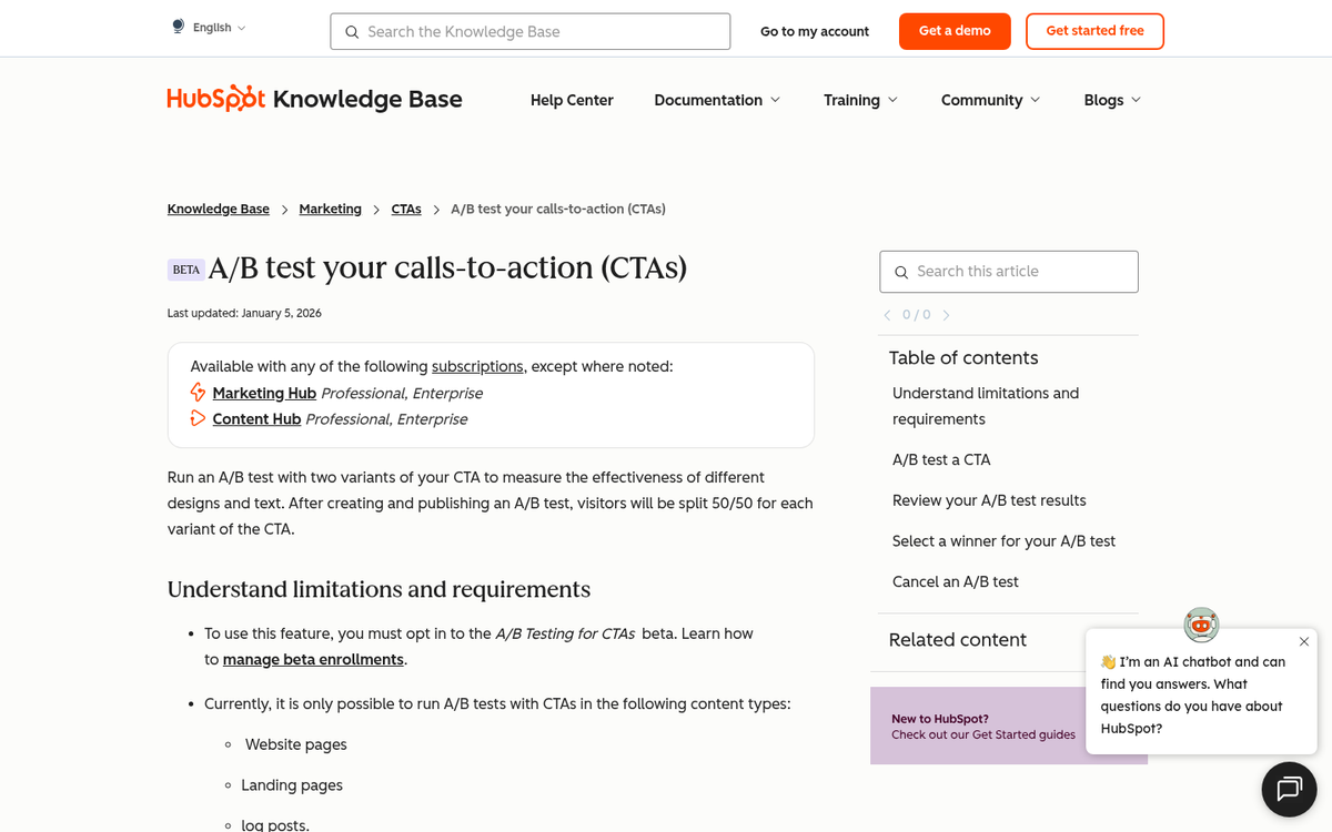Call to action button text examples