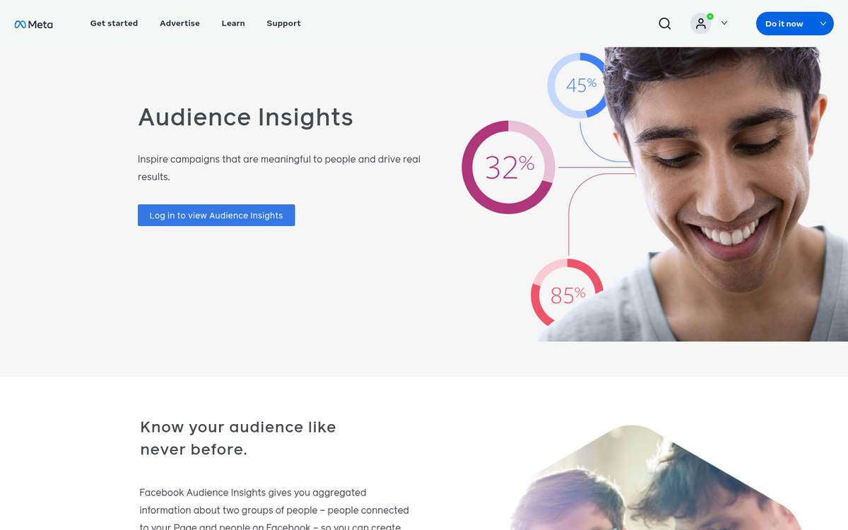 Market research data analysis on screen