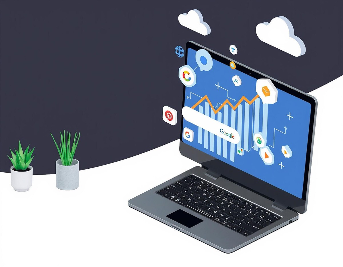 Frustrated person viewing poor website on laptop