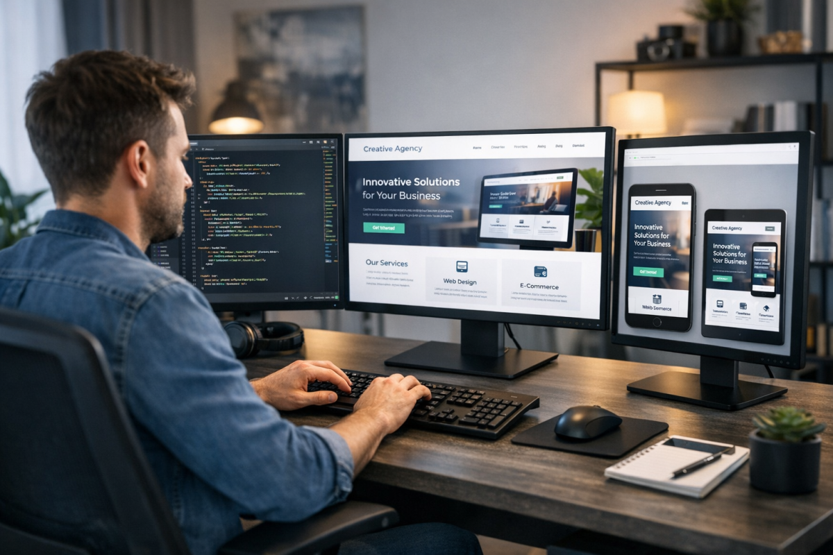 Clean modern blog layout example