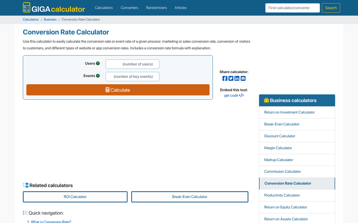 Bar chart showing website costs versus conversions