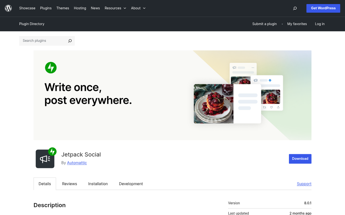 WordPress post editor with draft content