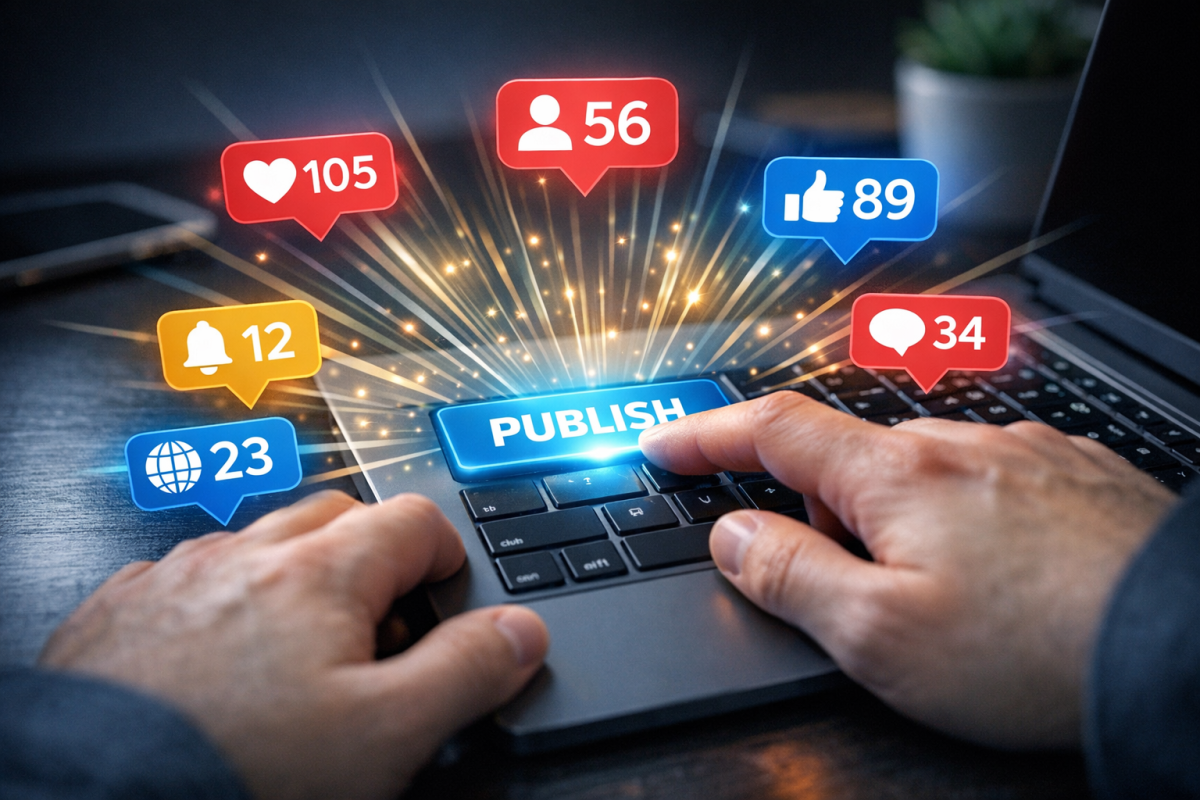 WordPress post publishing and sharing options