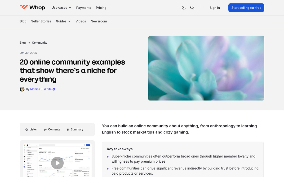 Industry forum discussion thread on screen