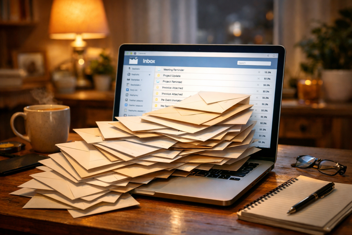 Person building an email subscriber list