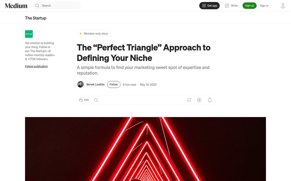 Focused market segment highlighted within larger audience