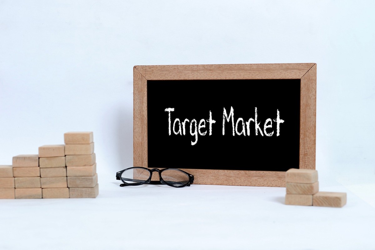 Person discovering unique business niche concept