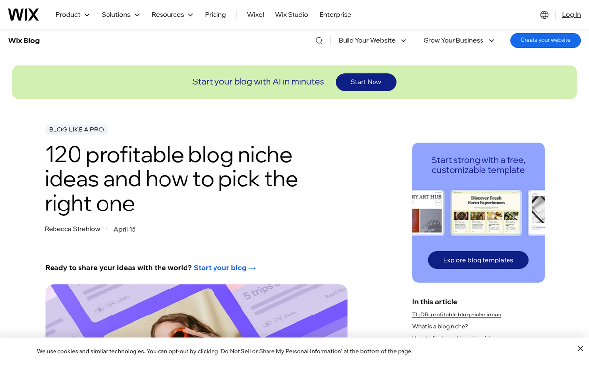 Person brainstorming niche business ideas on paper