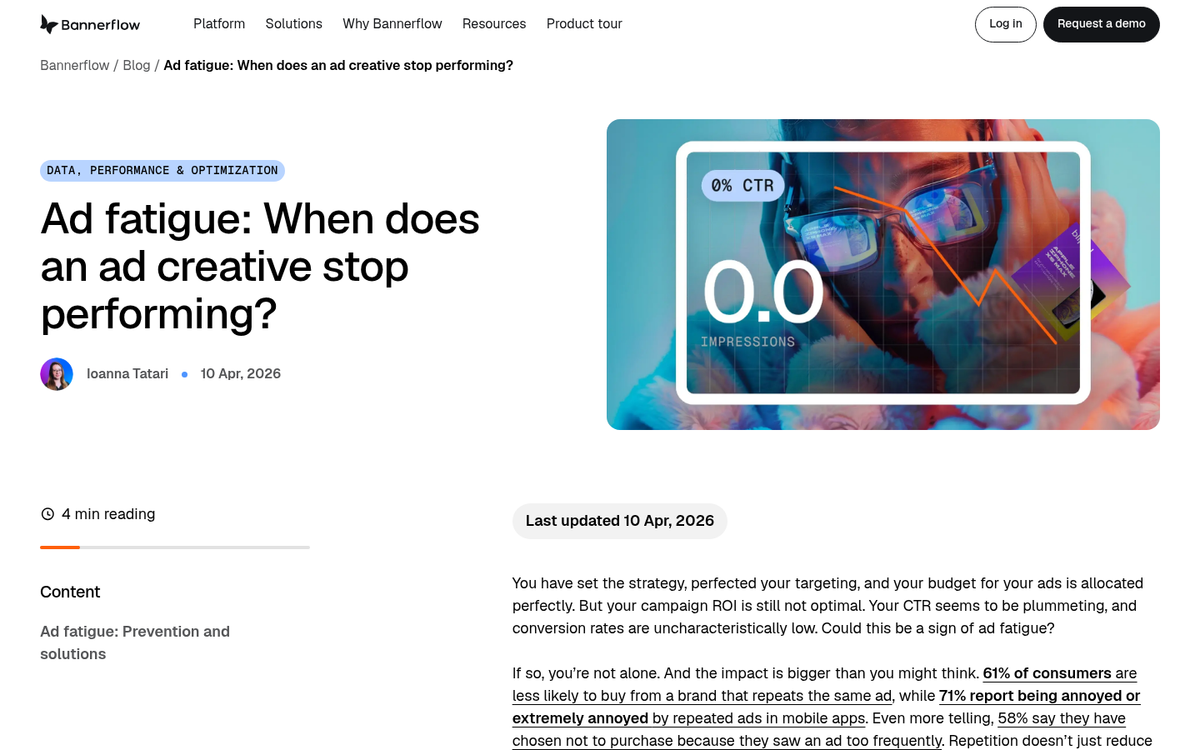 Rotating social media ad creative examples