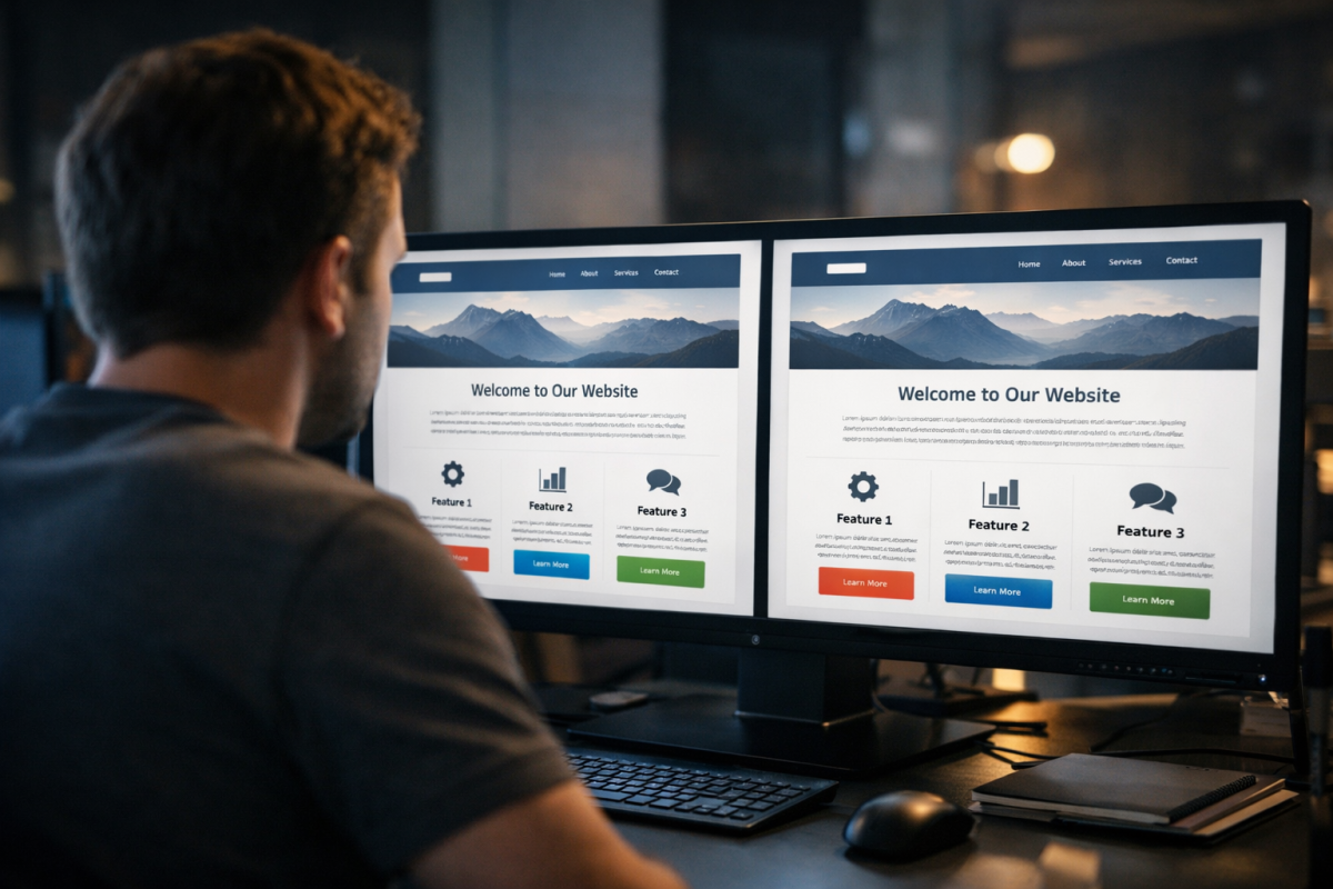 Duplicate content warning on website pages