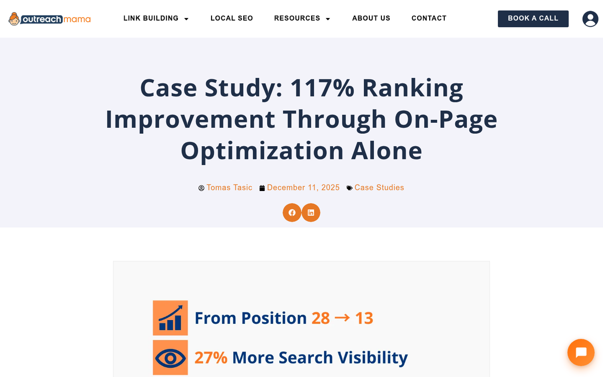 Website with zero backlinks in analysis tool