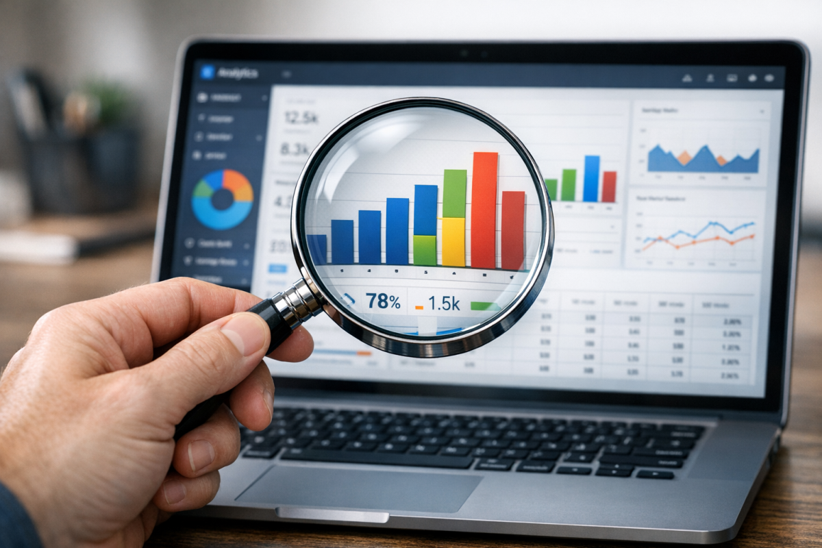 AdWords budget diagnostic dashboard screenshot