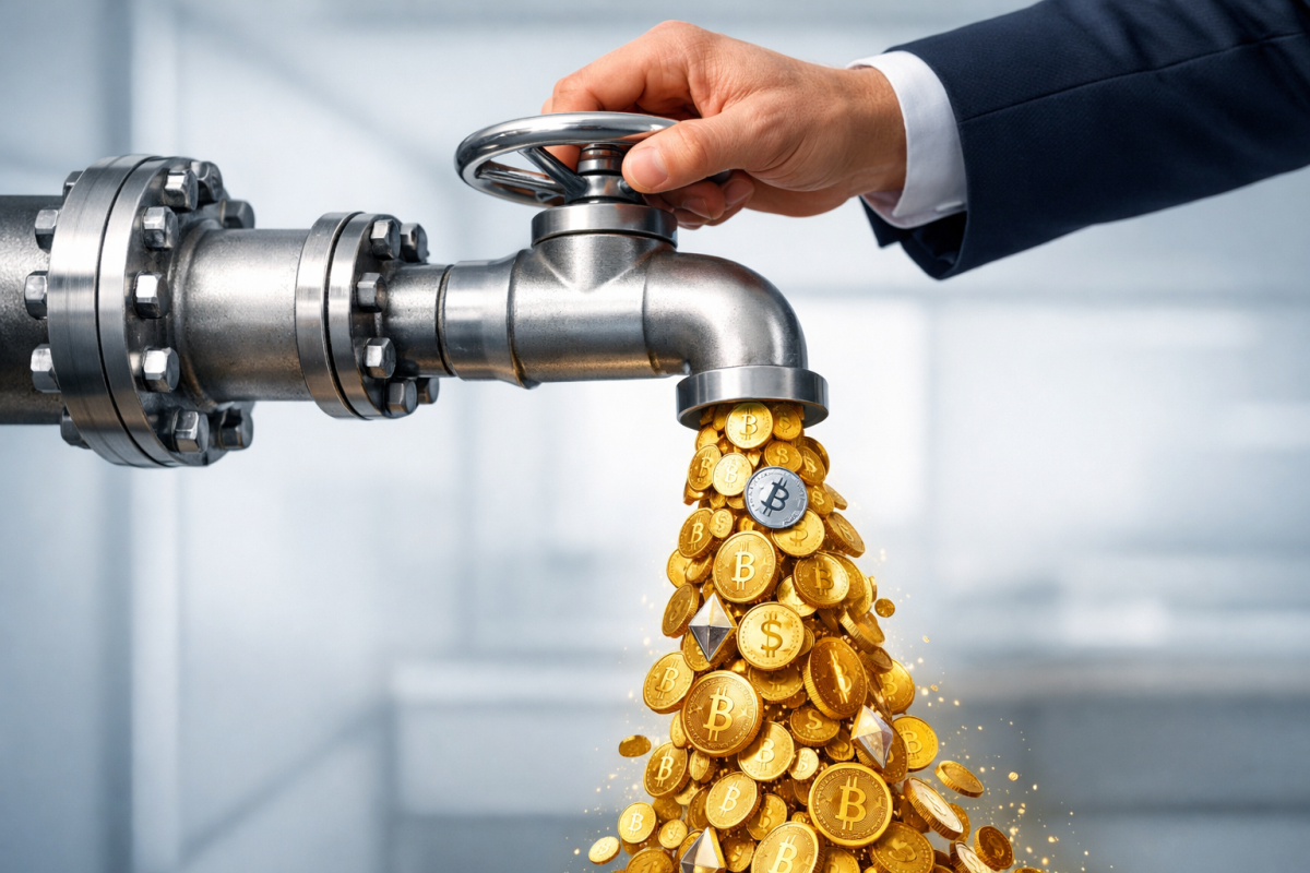 Paid traffic growth chart with upward arrow