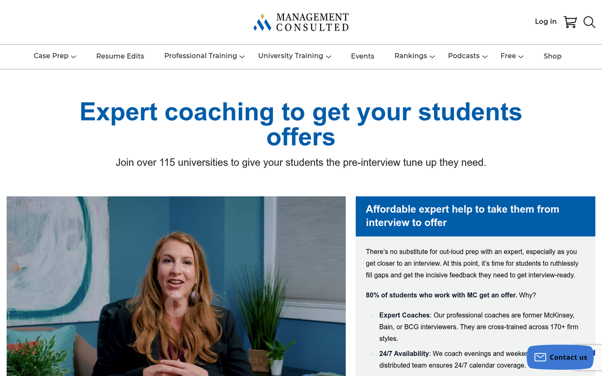 Professional giving business advice in meeting