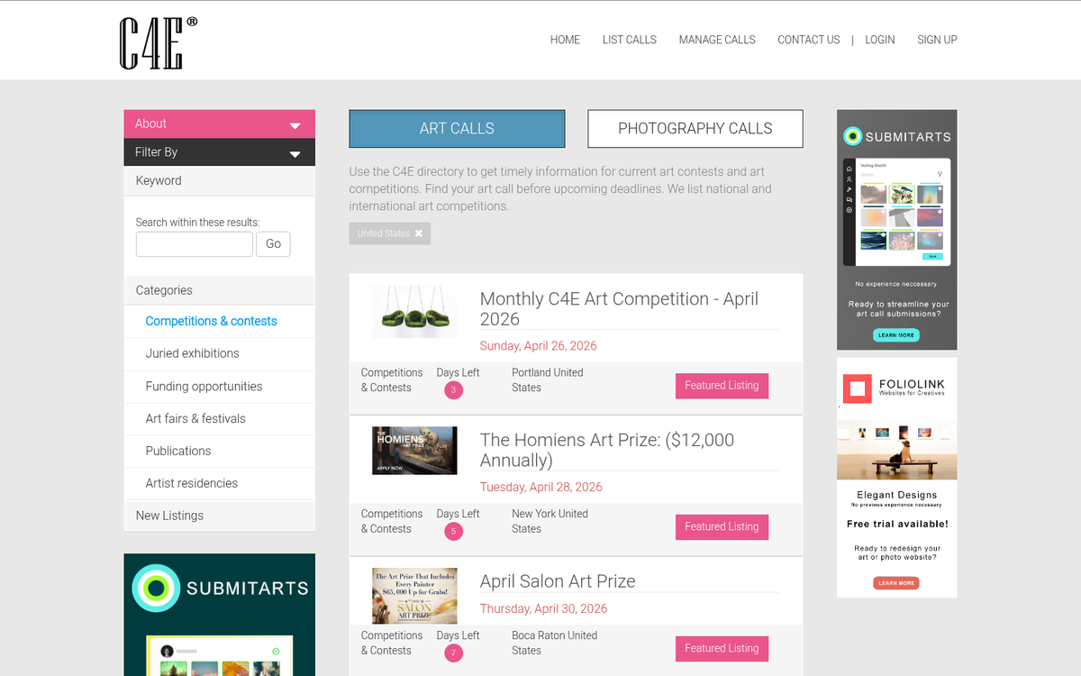 Website screenshot displayed in browser window