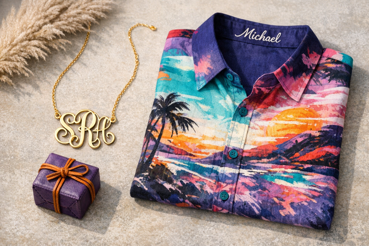 Personalized gifts with custom names engraved