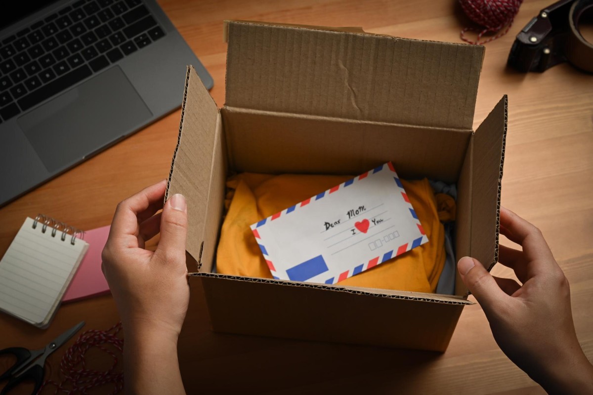 Subscription box filled with assorted goods