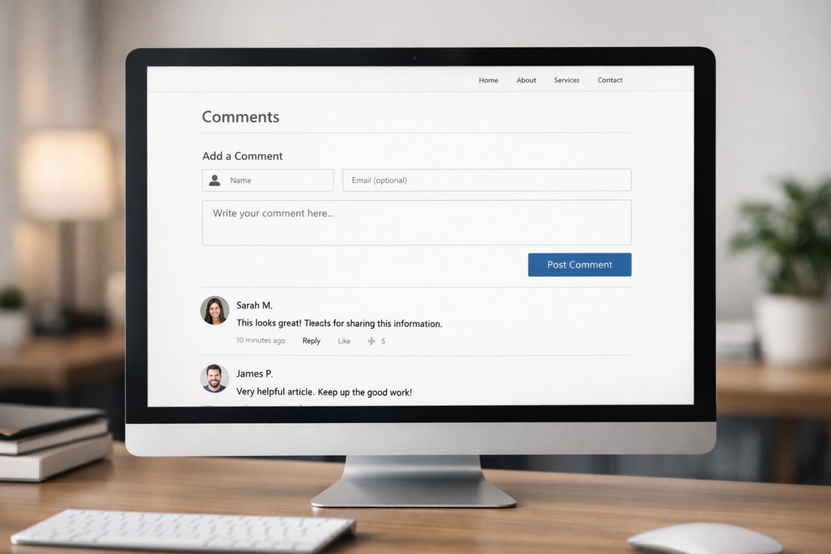 WordPress comment settings configuration screen