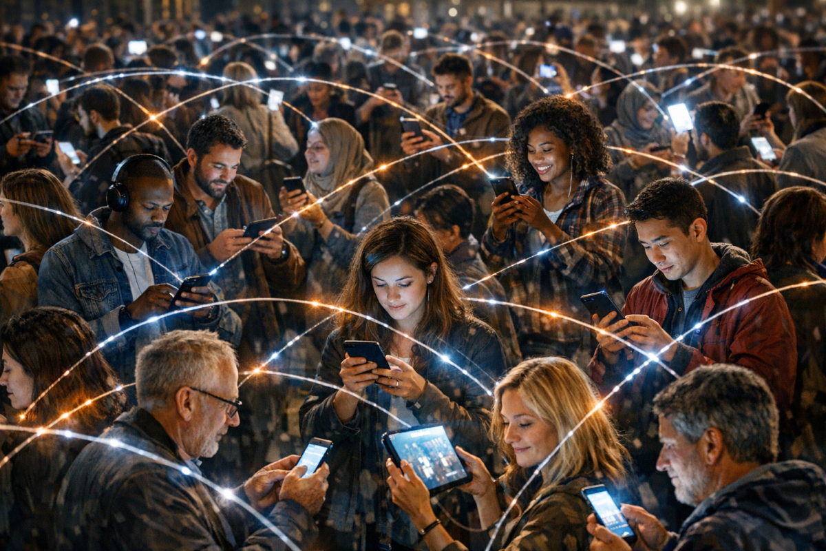 Graph showing user engagement metrics and numbers