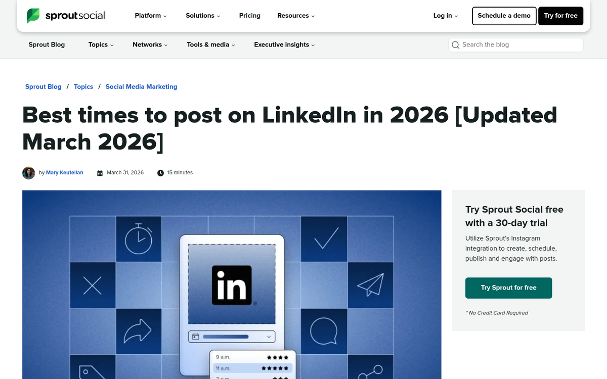 LinkedIn post scheduling calendar interface