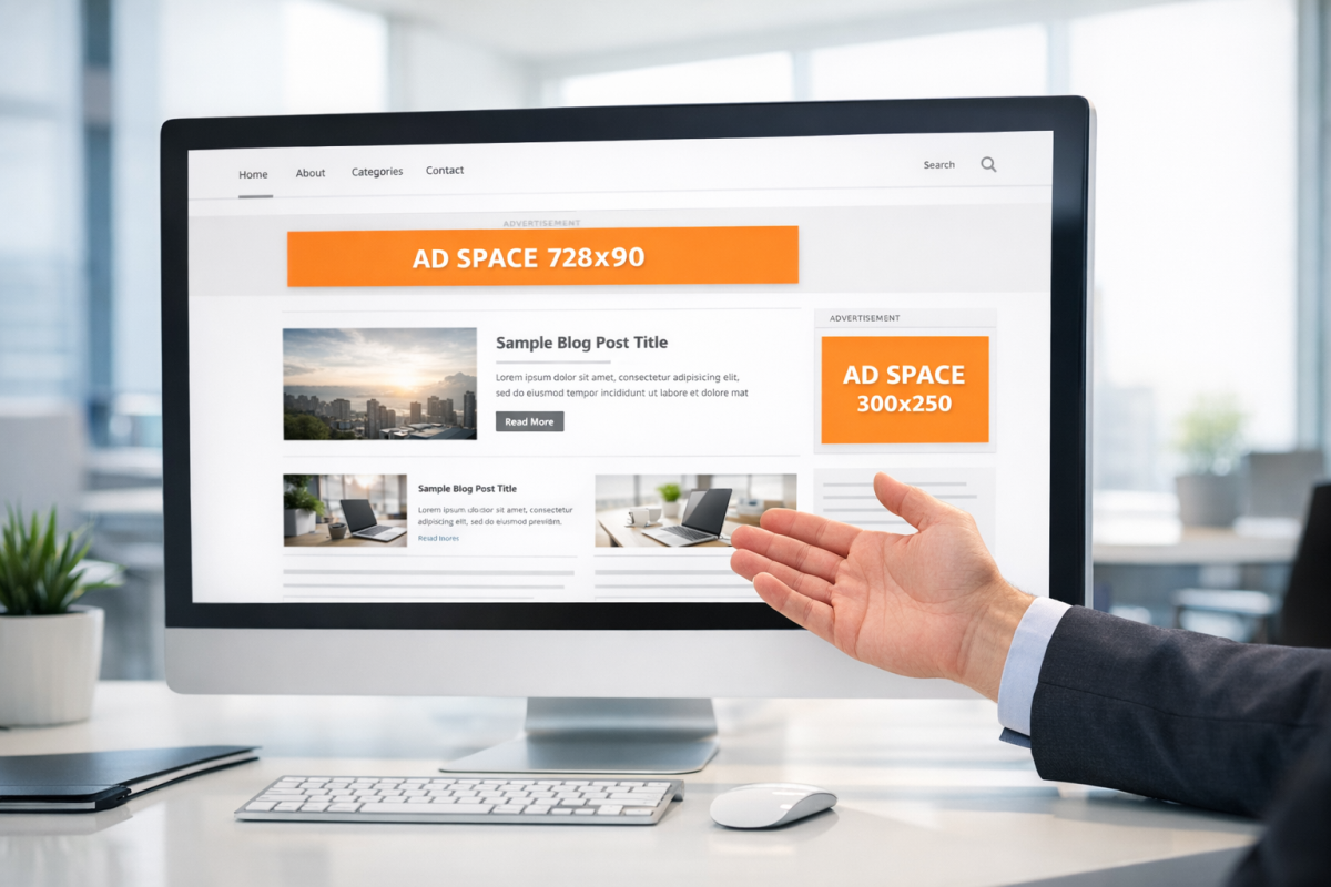 Prime ad zone placement on webpage layout
