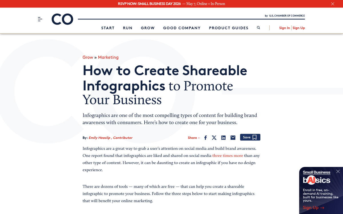 Infographic promotion outreach email template example