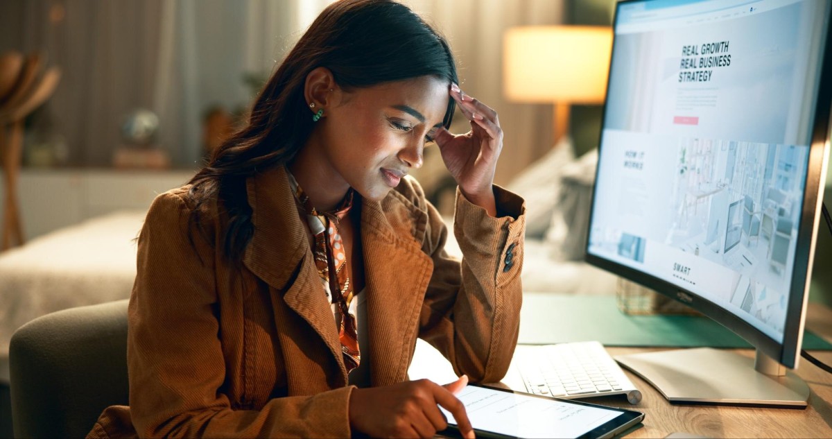 Confusing website layout with poor navigation