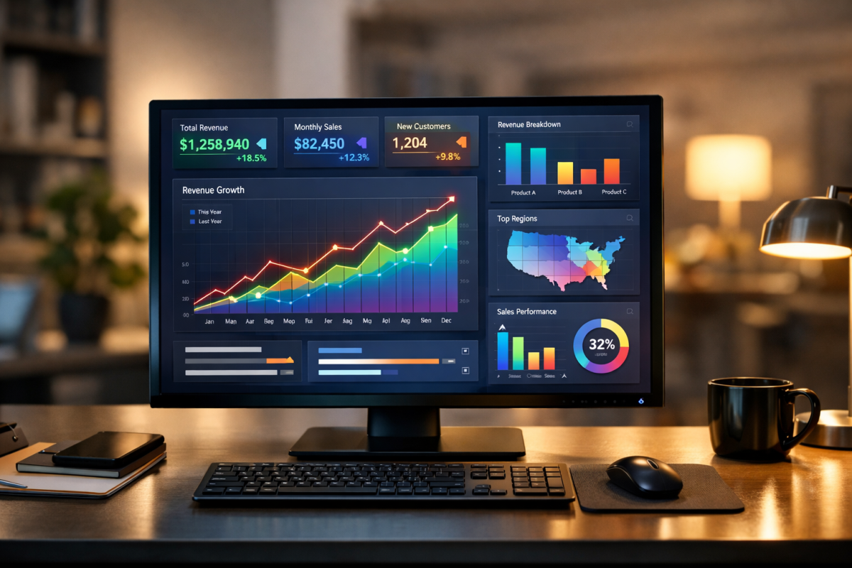 Digital display ads on a website