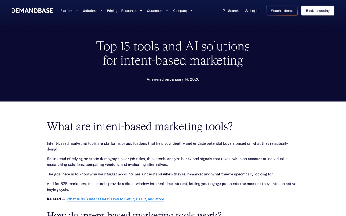 Website traffic source content alignment diagram