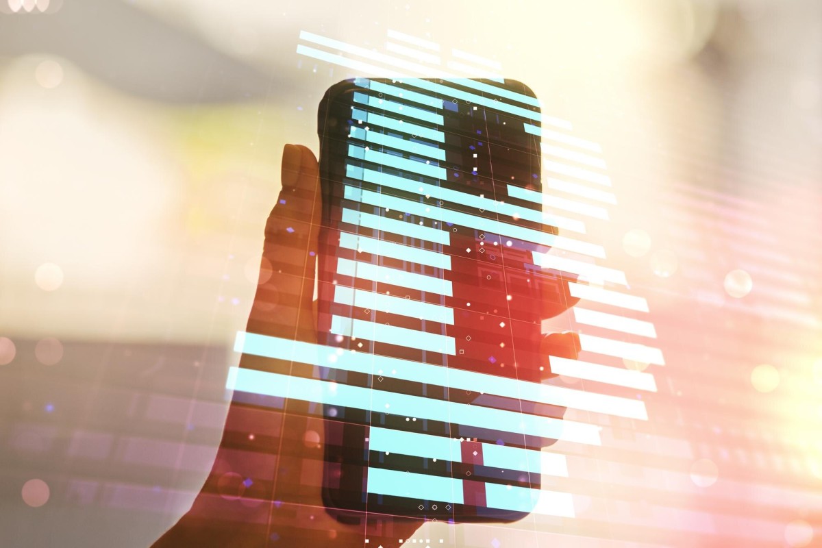 Person using smartphone to browse internet