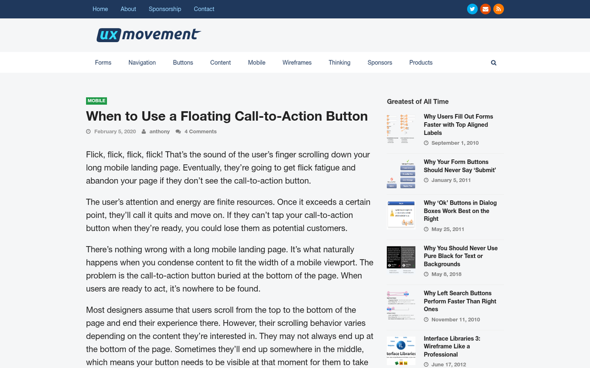 Emotional landing page with compelling inbound design