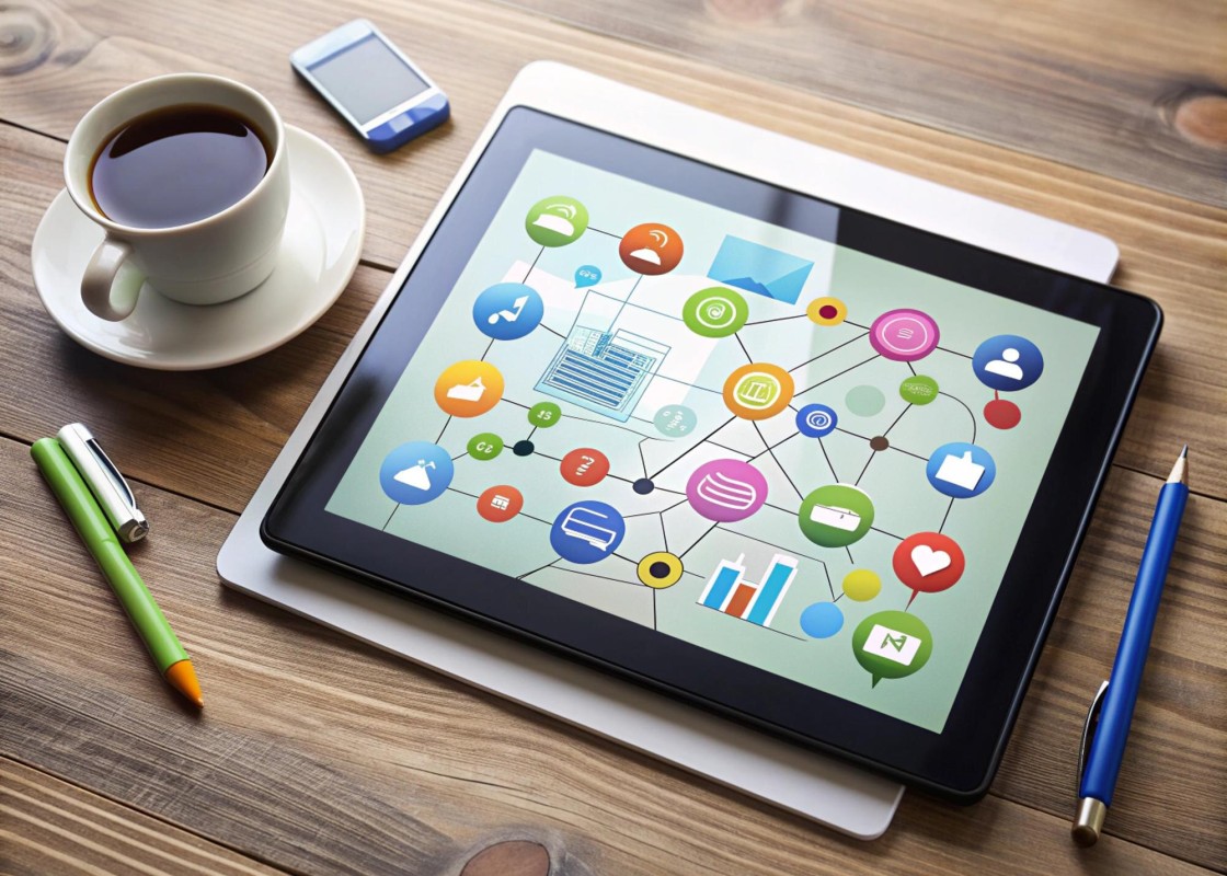 Person using social media on smartphone