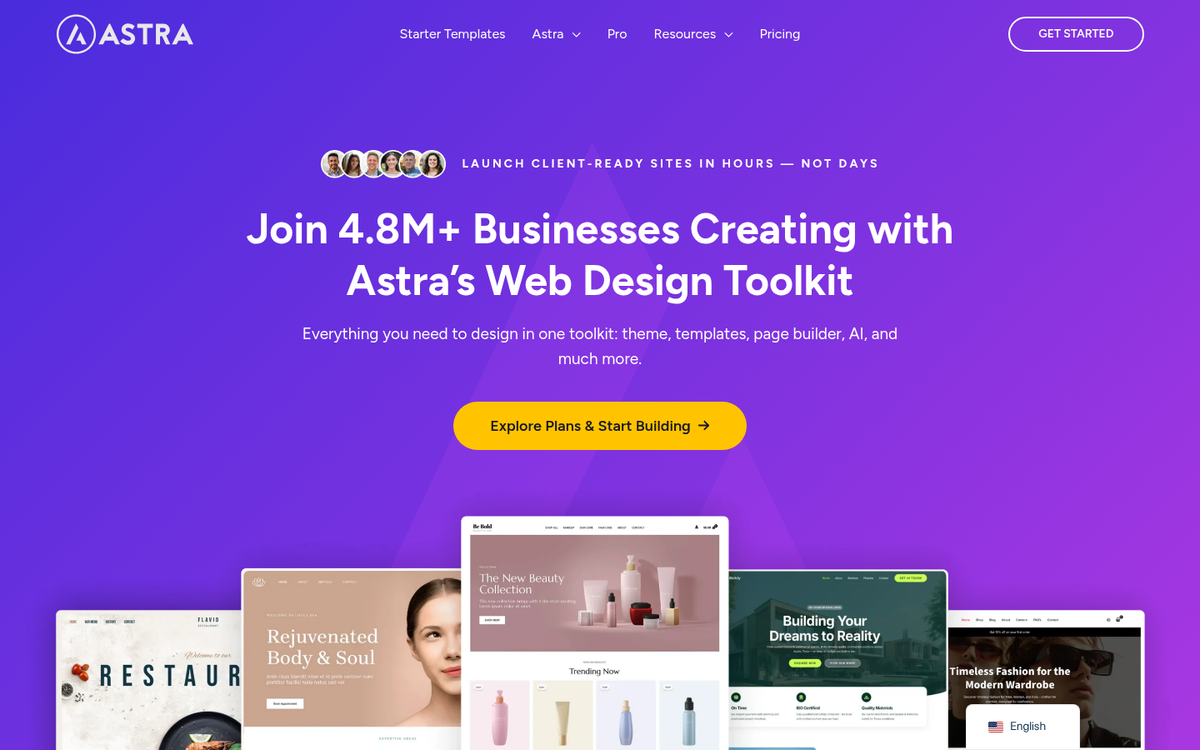 Astra WordPress theme website screenshot