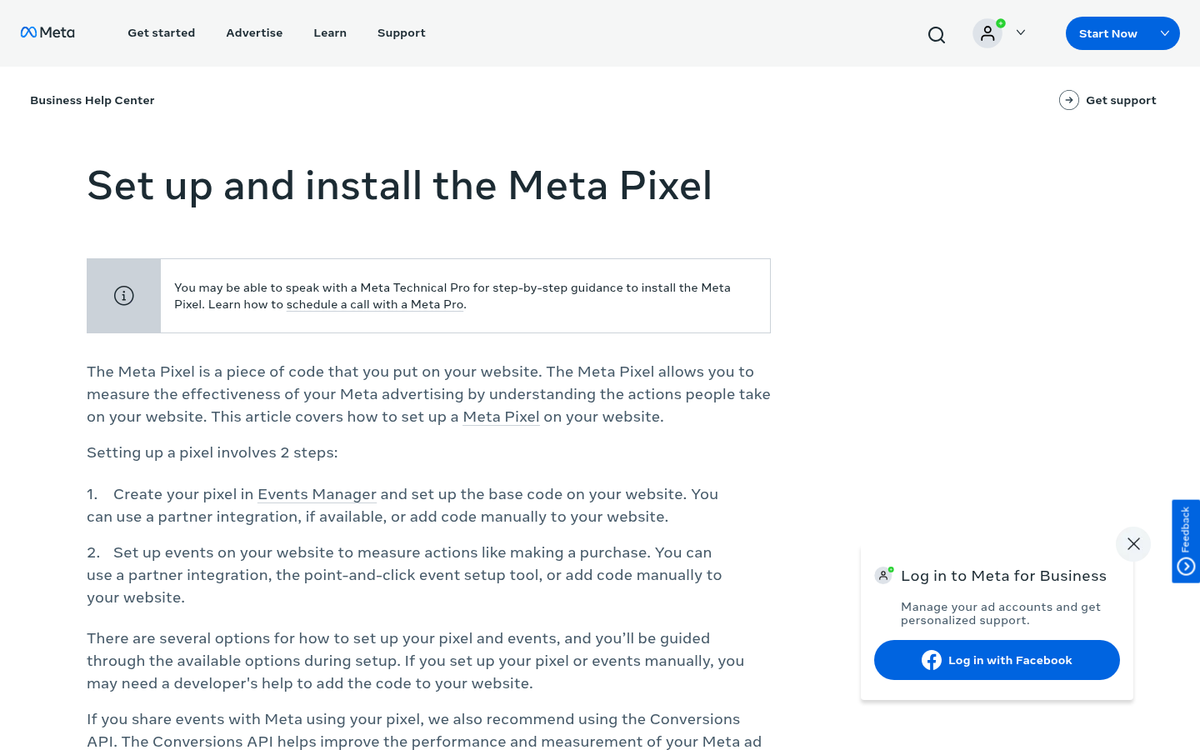 Pixel code snippet in text editor