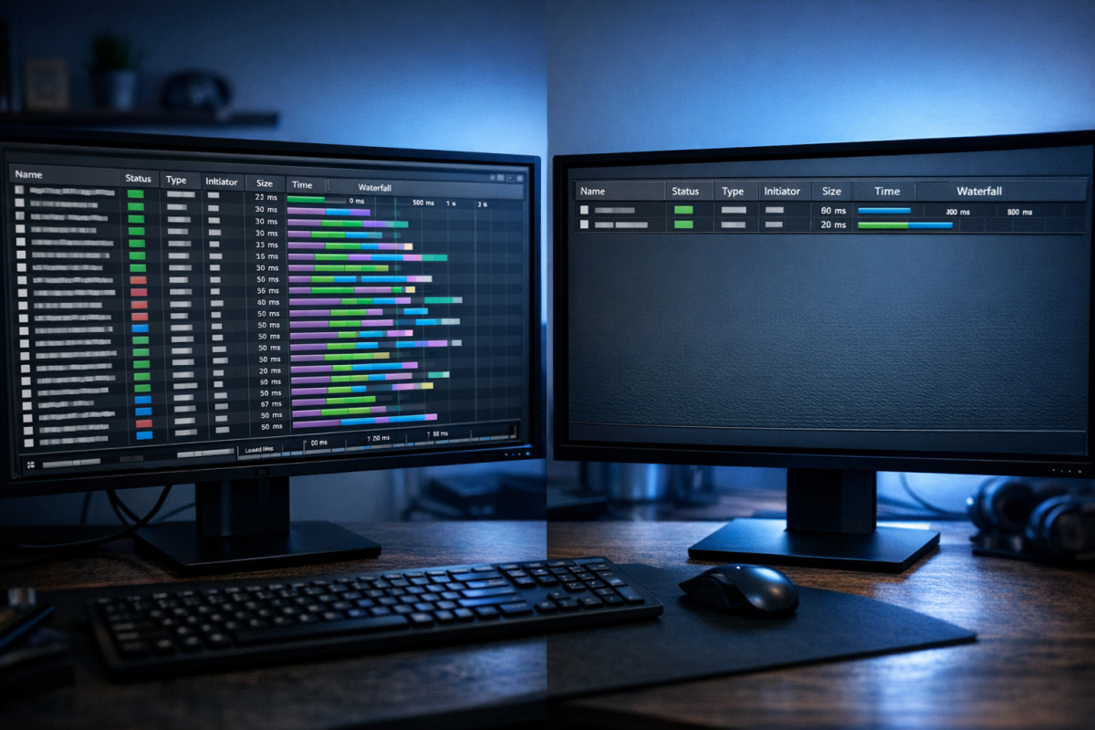 Broken counter displaying worthless hit metrics