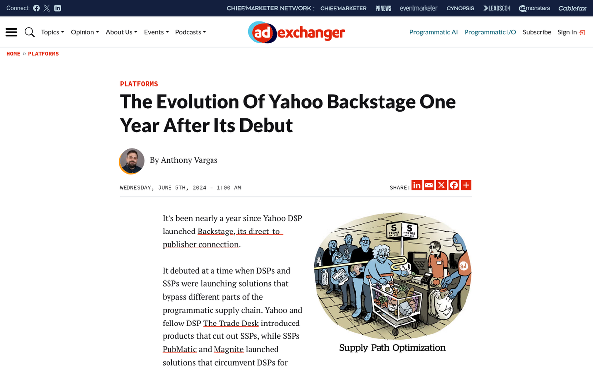 Yahoo Gemini advertising platform homepage screenshot