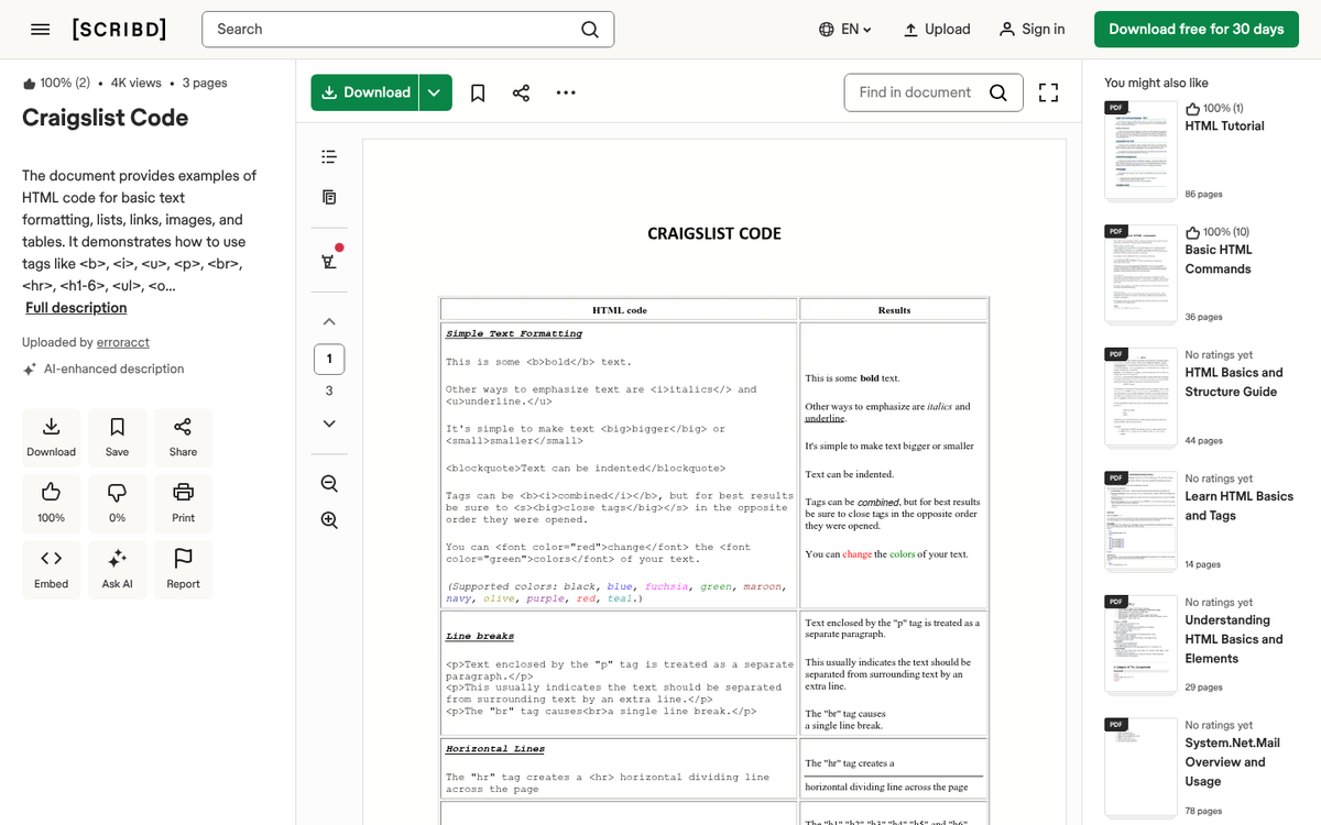Craigslist website homepage screenshot